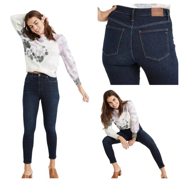 Madewell Mid Rise Lean Skinny Jeans Women's Size 28 Medium Blue Orland Wash - Picture 15 of 16